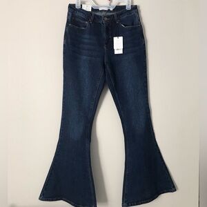 A Loves A Jeans Womens 30 Dark Blue High Rise Extremely Flare